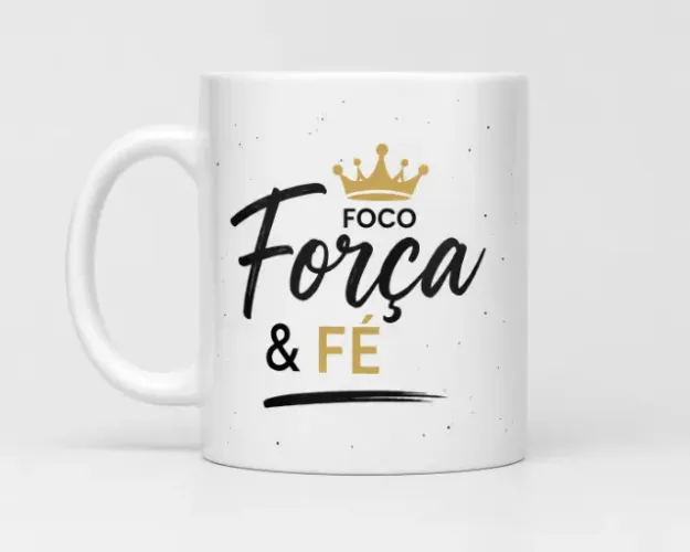 Caneca Porcelana Personalizada Foto, Frase, Desenho 350ml