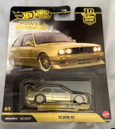 Hot Wheels Premium Power Trip 2026 '92 BMW M3 Gold Chase 0/5