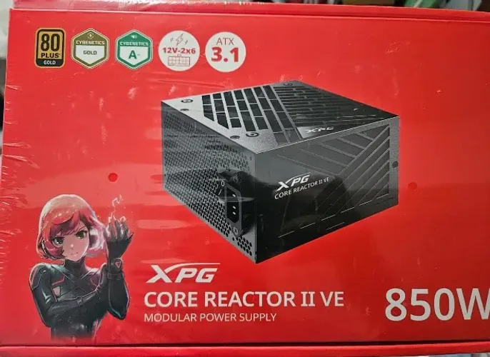 Fonte XPG Core Reactor II 850W Lacrada - Já está no menor preço.