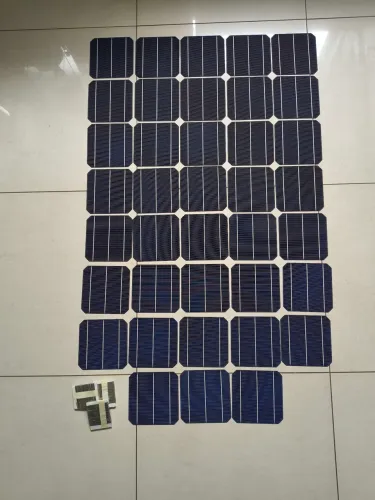Kit Celulas solar 52,5W 150x150mm 35 unidades - sem uso