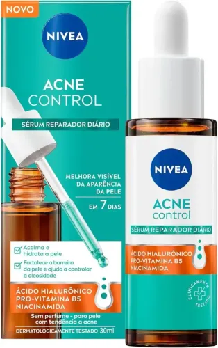 Nivea Sérum Reparador Diário Acne Control 30ml, Acalma E Hidrata, Controla Oleosidade