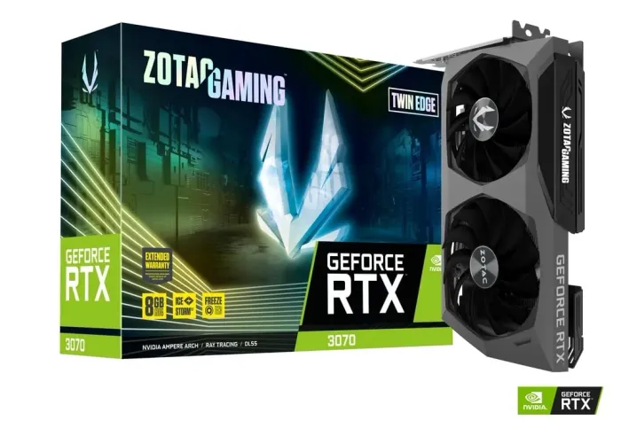 Placa de vídeo ZOTAC GAMING GeForce RTX 3070 Twin Edge nota fiscal