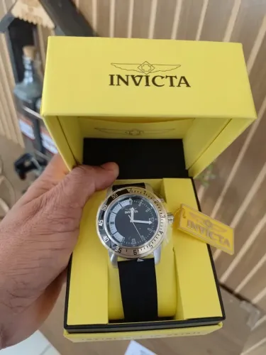 [Novo/Original] Invicta Relógio masculino especial de aço inoxidável 34097
