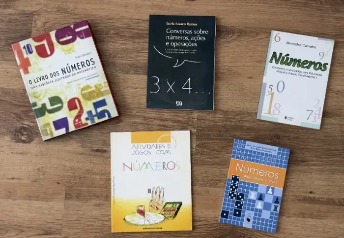 9x livros área de matemática (números, operações, leitura, escrita e notações matemáticas)