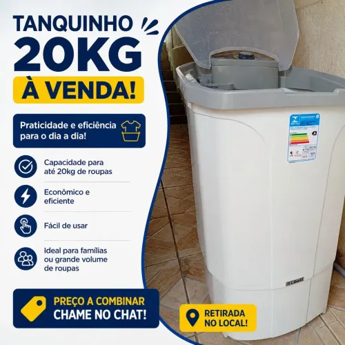 TANQUINHO DE LAVAR ROUPA 20 KILOS