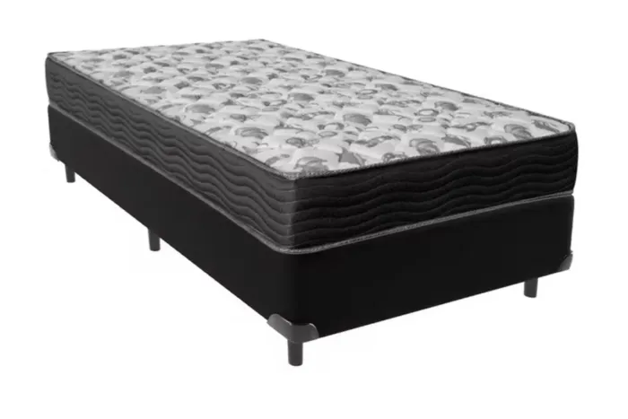 Cama Ortobom - Box + Colchão - Solteiro