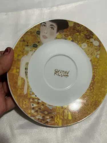 pires de porcelana gustav klimt retrato de adele block antiquario usado
