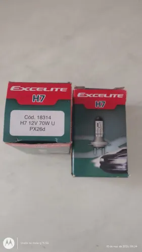 Lâmpada Halógena H7 12v excelite