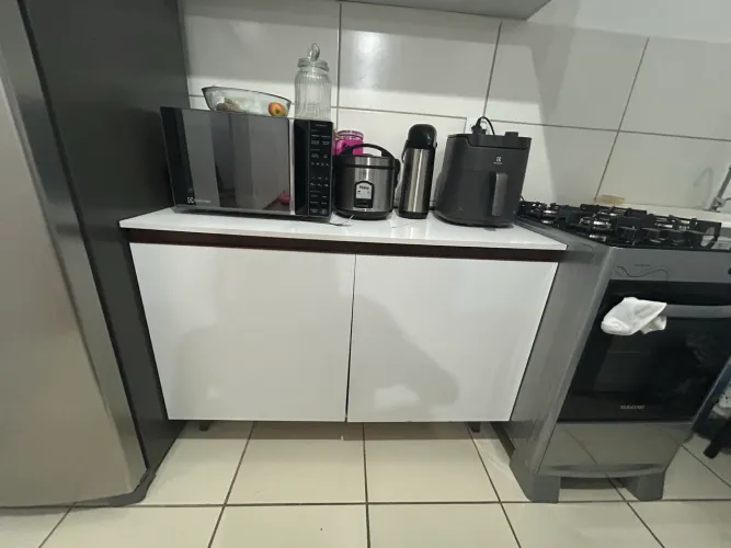 kit armário cozinha branco