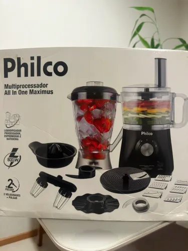Multiprocessador Philco Inox 800w Cor Preto