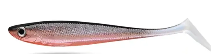 Kit 7 Iscas Soft Macia Shad Silicone T-TAIL Pé de Pato 9cm 6g Pescaria Robalo 