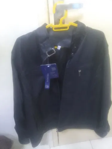 Jaqueta couro Preta masculina
