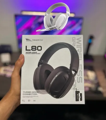 Headset Gamer SmailWolf L80 White- Novo Lacrado