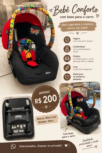 Vende-se bebê conforto