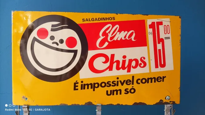 Expositor antigo Elma Chips