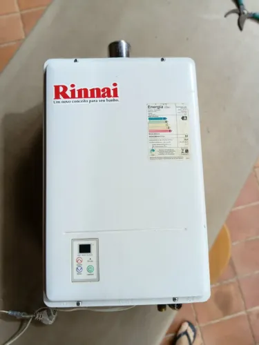 Aquecedor a gas rinnai digital