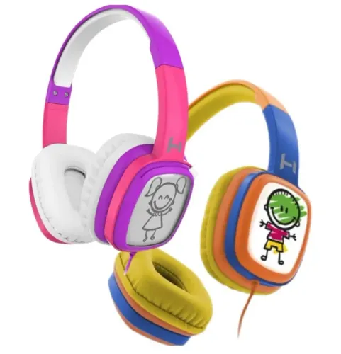 Fone de Ouvido Headphone Infantil X-Cell Criativo, Colorido e Interativo (NOVO)