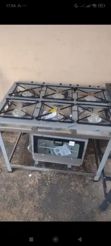 Fogão industrial a gás 6 bocas com forno