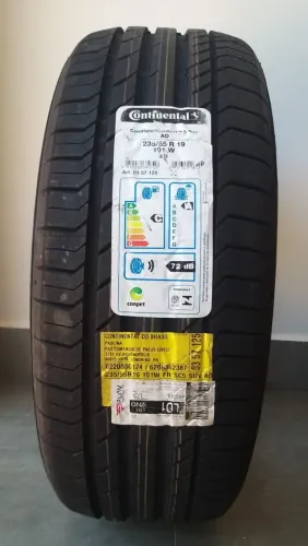 2 pneus ORIGINAIS continental aro 19" contisportcontact novíssimo