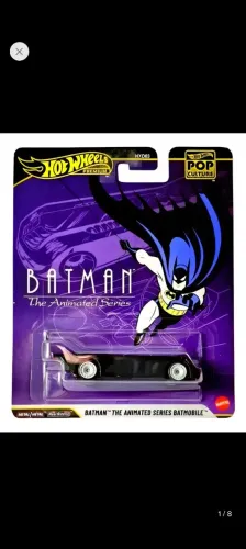 Hot Wheels Premium Batman The Animated Series Batmobile Preto