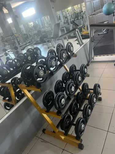 Halteres com suporte