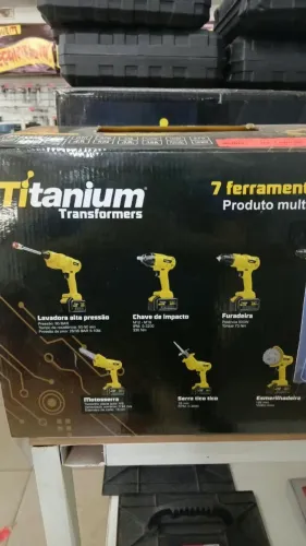 Ferramenta Multifuncional Bateria 7 em 1 Titanium Transformers a vista 1.899,90