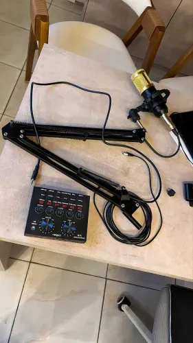 Kit estúdio completo, microfone V8 BM800