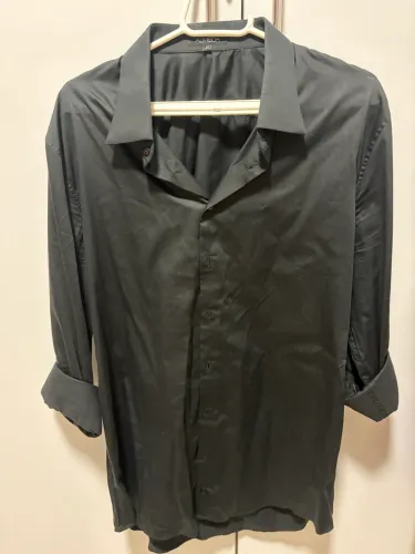 Camisa Ricardo Almeida preta manga longa 45