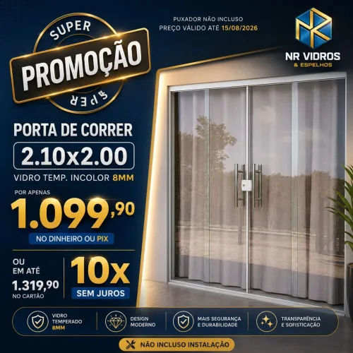 Porta Blindex 2,10x2,00 Promoção Imperdível