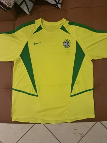 Camisa oficial seleção 2002 manga longa