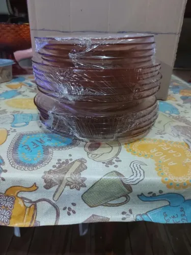 Kit  jantar de pratos transparente novos