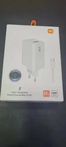 Carregador Turbo Xiaomi 67w 1 Linha + Cabo Usb-C