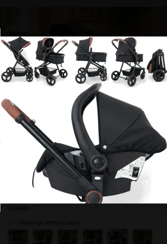 Carrinho de bebê Galzerano Ivy Caramelo