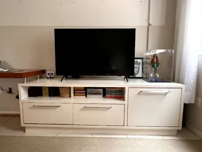 Armário Branco para Sala 200x56cm