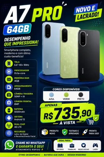 A7 PRO 64GB NOVO E LACRADO