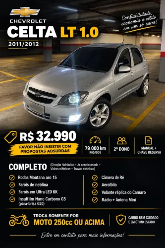 Chevrolet Celta Spirit/ LT 1.0 MPFI 8V Flexp. 5P 2012