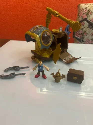 Brinquedo Submarino Pirata Piranha Imaginext da Fisher-Price