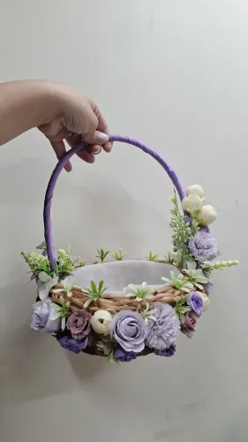 Cesta de flores (daminha/florista)