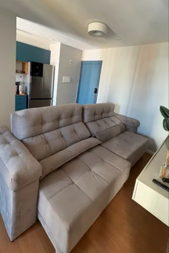 Sofá cama retrátil semi novo 