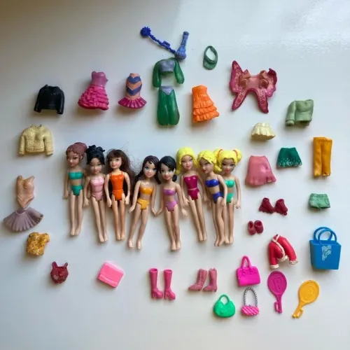 Kit Bonecas Polly Pocket com acessórios