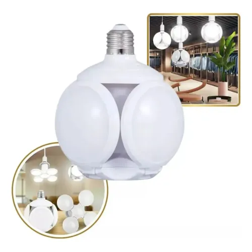 Lâmpada de led potente pétalas redonda