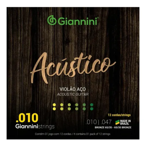 Encordoamento Violão Giannini Acústico