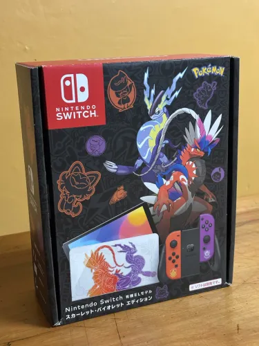 Nintendo Switch Oled Edição Pokemon Scarlet Violet Desbloqueado com case e mobapad