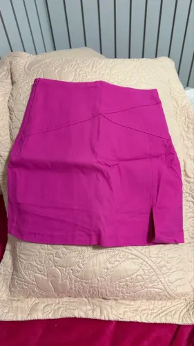 shorts saia rosa - nunca usado