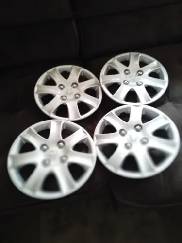 Jogo Calotas (4) Originais Aro 14 Peugeot 206/207 Novas sem Uso Raridade!