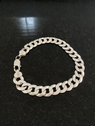PULSEIRA PRATA GRUME 10MM