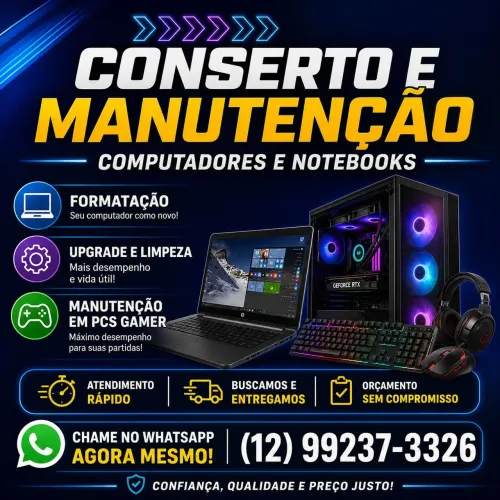 Manutenção de notebooks e computadores