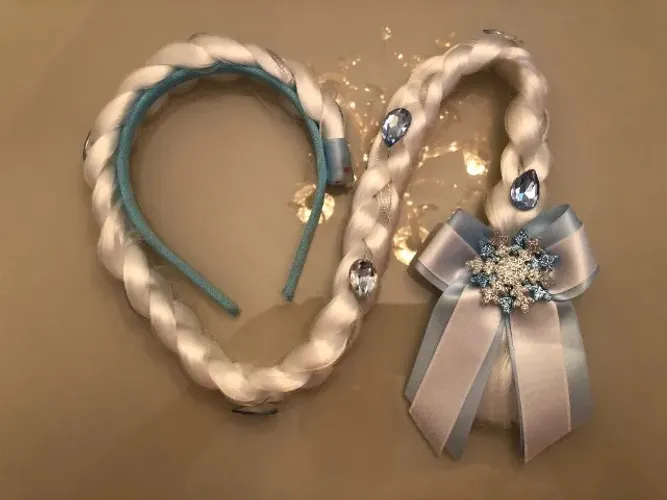 tiara trança frozen