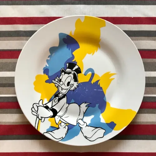 prato de porcelana disney tio patinhas