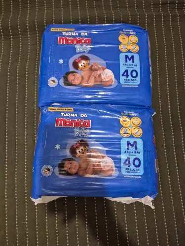 Fralda turma da Mônica tamanho M